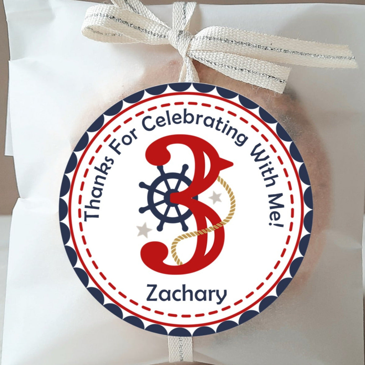 Nautical Birthday Party Stickers