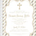 Neutral religious invitation for baptism christening or confirmation