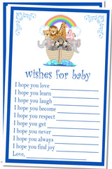 Noah's Ark Baby Shower Wish Cards
