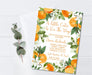 Orange Baby Shower Invitations