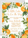 Orange Baby Shower Invitations