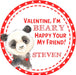 Panda Valentine's Day Stickers