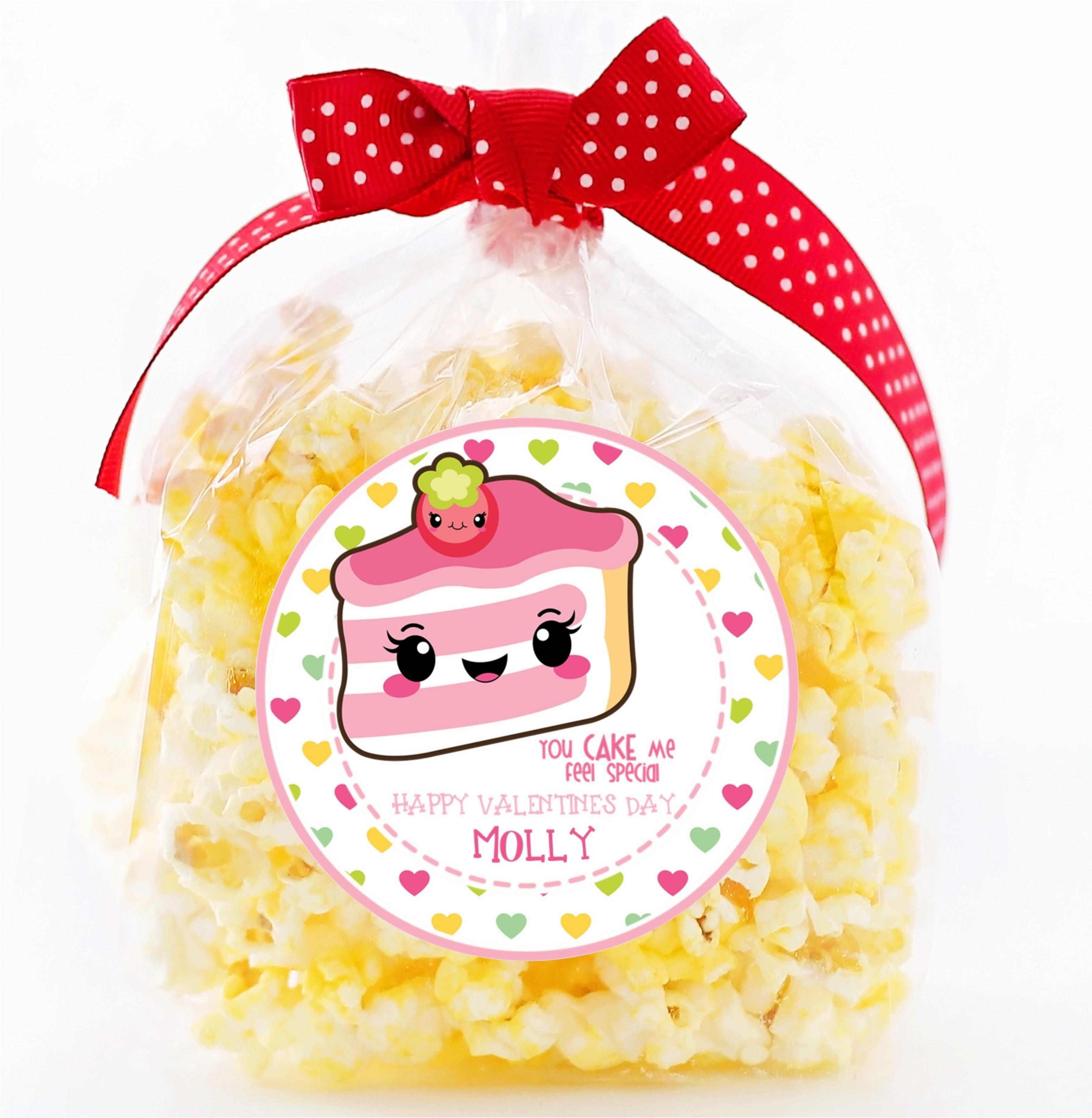 Pastel Cake Valentine's Day Stickers