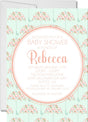 Pastel Umbrella Baby Shower Invitations