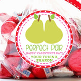 Personalized Perfect Pair pear Valentine sticker