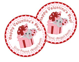 Personalized grey elephant Valentine favor label