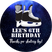 Personalized hockey party favor sticker