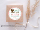 Personalized tribal themed party sticker