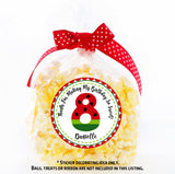 Personalized watermelon number sticker with child’s name