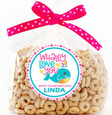 Personalized whale Valentine tag