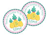 Pineapple Birthday Party Stickers