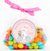 Pink And Blue Easter Bunny Stickers