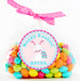 Pink And Blue Easter Bunny Stickers