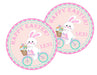 Pink And Blue Easter Bunny Stickers