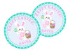 Pink And Blue Easter Bunny Stickers