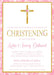 Pink And Gold Christening Invitations