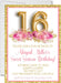 Pink And Gold Teen Birthday Party Invitations