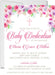 Pink And Purple Baby Dedication Invitations