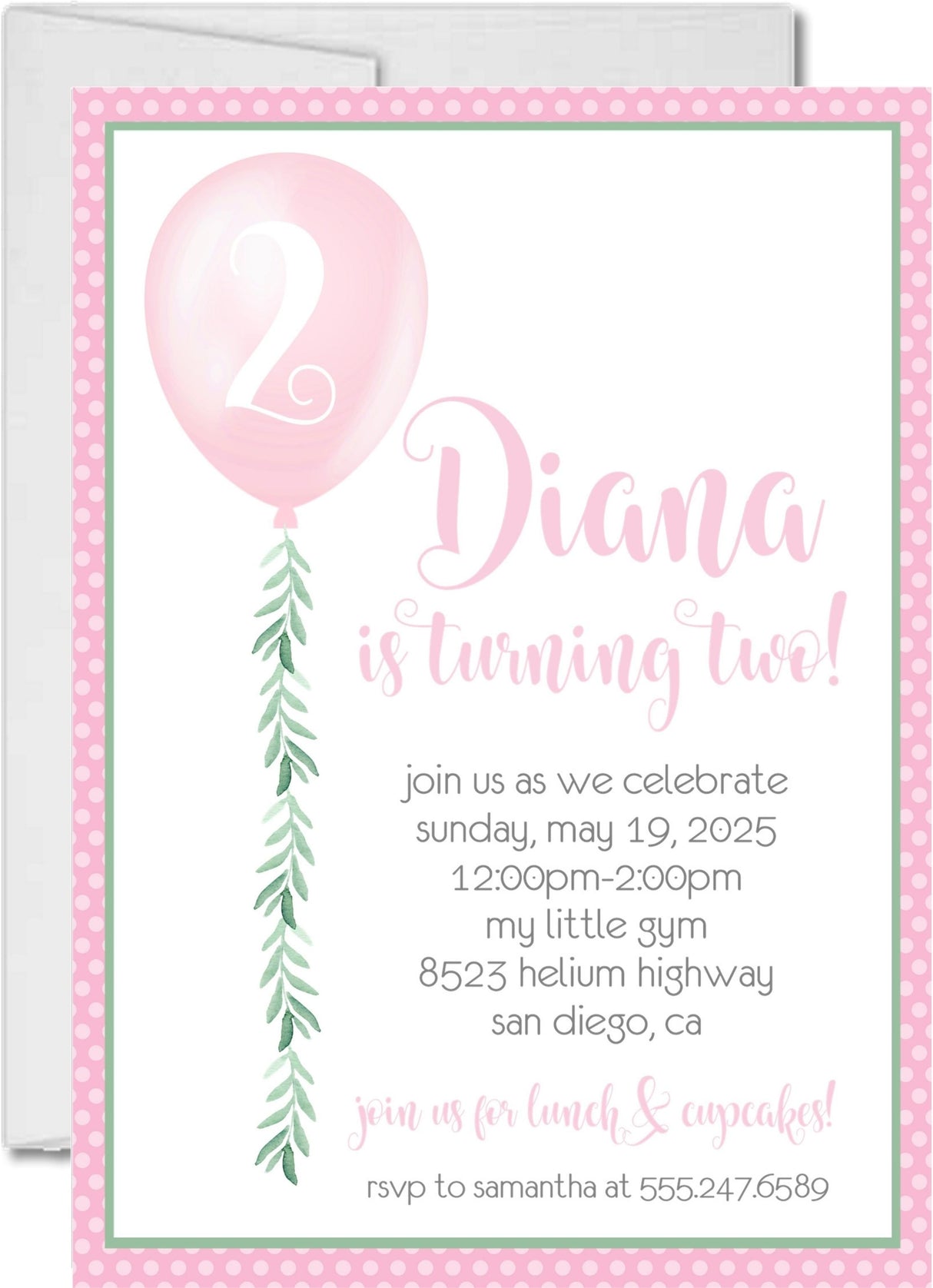 balloon birthday party invitations watercolor balloon number design