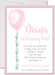 Pink Balloon Birthday Party Invitations