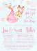 Pink Bunny Rabbit Baby Shower Invitations