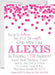 Pink Confetti 1st Birthday Party Invitations