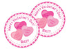 Pink Conversation Hearts Valentine's Day Stickers