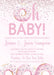 Pink Doughnut Baby Shower Invitations