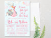 Pink Elephant Baby Shower Invitations