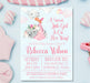 Pink Elephant Baby Shower Invitations