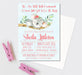 Pink Koala Baby Shower Invitations