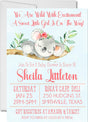 Pink Koala Baby Shower Invitations