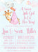 Pink Safari Giraffe Baby Shower Invitations