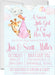 Pink Safari Giraffe Baby Shower Invitations