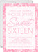 Pink Sweet 16 Party Invitations