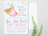 Pink Teddy Bear Baby Shower Invitations