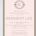 Pink and gray christening invitation with monogram wreath design