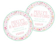 Pink and mint Wild One first birthday sticker