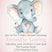 Pink baby elephant baby shower invitations for girls