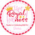 Pink girls royal birthday sticker age five with custom name