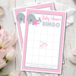 Pink nautical whale baby shower bingo printable
