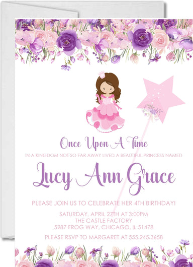 Princess Birthday Party Invitations