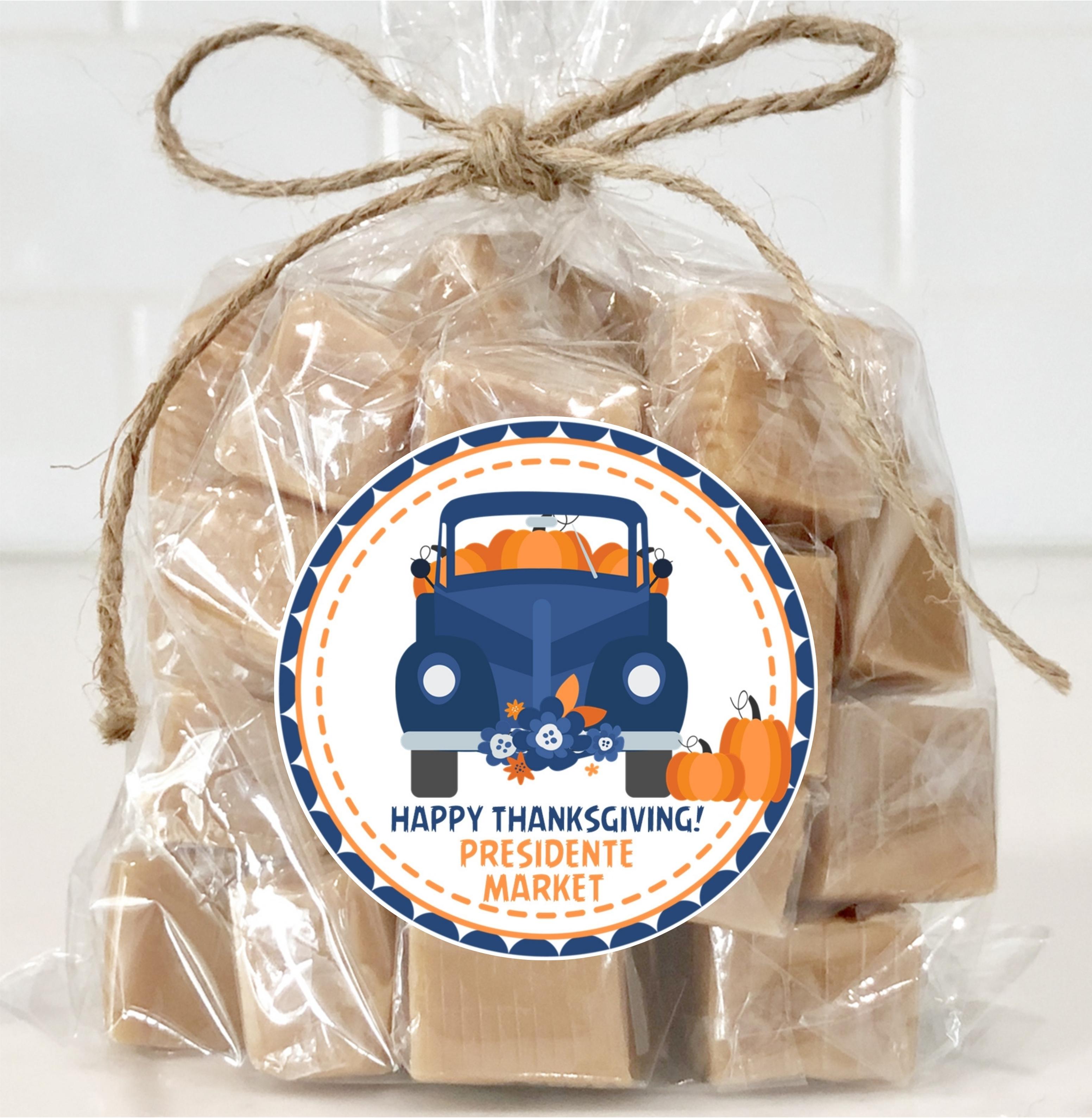 Pumpkin Wagon Thanksgiving Stickers