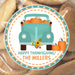 Pumpkin Wagon Thanksgiving Stickers