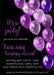 Purple And Black Balloon Birthday Party Invitations