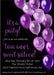 Purple And Black Balloon Sweet 16 Party Invitations