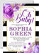 Purple & Black Baby Shower Invitations