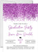 Purple Graduation Party Invitations