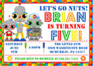 Robot Birthday Party Invitations