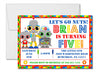 Robot Birthday Party Invitations